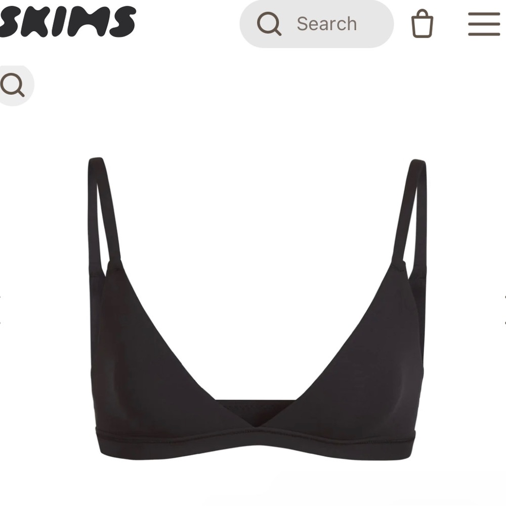 SKIMS FIT EVERYBODY TRIANGLE BRALETTE NWOT
